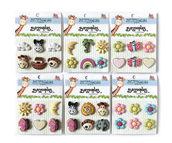 Buttons Galore Zoo Animal Buttons - Set of Six Cards