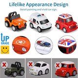 Metal Pull Back Cars, 8 Pack Mini Die Cast Toy Cars Set, Police Car/Trucks/School Bus/Ambulance Car/Taxi/Bus....Kids Toys Vehicles Friction Powered,for Aged 3-12 Year Boys Girls Kids