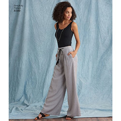 Simplicity Women's Loose Fitting Pants and Shorts Sewing Patterns, Sizes 14-22