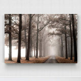 Renditions Gallery-Canvas Prints Wall Art-Misty Road-Gallery Wrapped-Modern-Home Décor-Ready to Hang-32X48