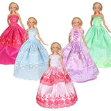 TANASY 12 PCS Doll Clothes 4 Set Doll Dresses for 11.5 inch Girl Doll and 4 Set Casual Wear + 4 PCS Pants for 12 inch Boy Friend Doll Xmas Gift (4 PCS Girl Doll Dresses+4 Sets Boy Doll Casual Wear)