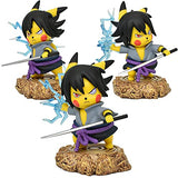 Sasuke Cosplay Pikachu Action Figure Naruto Cosplay Pokemon Figurine Anime Toy Collectibles Statue Gift (Sasuke)