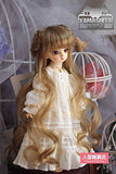 BJD Doll Hair Wig 7-8 inch 18-20cm golden yellow 1/4 MSD DZ DOD MK LUTS 21-1