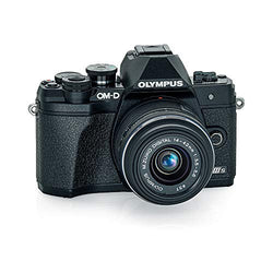 Olympus OM-D E-M10 Mark IIIs Black Body with Black M.Zuiko Digital 14-42mm F3.5-5.6 IIR Lens, V207111BU000