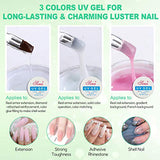 Acrylic Nail Kit Set, COOSA Acrylic Nail Art Decoration Professional DIY Gel Nail Kit with Nail Dryers
