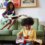 Loog Mini Electric kids Guitar for Beginners built-in Amp Ages 3+ Learning App and Lessons Included