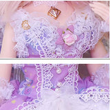 Fityle Fashion Evening Party Dress Skirt Lace Sleeves Necklace Garland for 1/4 BJD SD Dolls Clothes Accessories