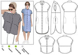 Style Arc Sewing Pattern - Blaire Shirt or Dress (Sizes 04-16) - Click for Other Sizes Available