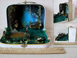 Fairy Room In The Suitcase. Miniature Dollhouse Forest Diorama 1:12 scale Handmade