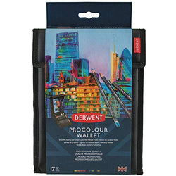 Derwent Procolour Wallet, Colored Pencils, Includes A5 Sketching Pad, 10 Procolour Pencils, 2