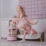 AN-LOKLIK BJD Doll 1/4 Satani LM Female Body Pink Dolls for Girl Anime Resin Toys for Kids Gift for Children