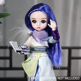 ICY Fortune Days 1/6 Scale 11 Inch Ball Jointed Doll Qin Dynasty Series, Including Fullset of Clothes, 3D Eyes, Beautiful Makeup for Children Above 8 Age (White Phoenix)