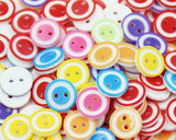 RayLineDo One Pack of 200Pcs Mixed Bright Candy Circle Color 2 Holes 4 Holes Crafting Sewing DIY