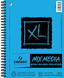 Canson XL Series Mix Media Paper Pad, Heavyweight, Fine Texture, Heavy Sizing for Wet and Dry