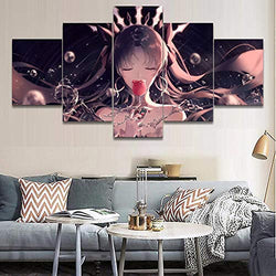 NATVVA Modern Wall Art Printed 5 Pieces Home Decorative Girls Room Anime Fate Grand Order Ishtar Canvas Painting Modern Artwork Poster