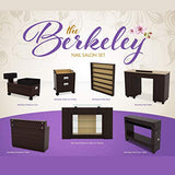 BERKELEY Nail Polish Display Wall Rack Organizer Wood Stand Ideal for Nail Art Studio, Nail Salon, Nail spa