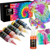 Mosaiz Tie Dye Party Kit of 26 Colors, Spray Tie Dye for Creative Activities and DIY for Kids and Adults, Fabric Dyeing Set