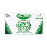 Crayola; Classpack; Ultra-Clean; Multicultural Broad Line Markers; Art Tools; 80 Markers in 8