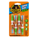 Gorilla Super Glue Gel, Four 3 Gram Tubes (Pack of 10)