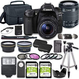 EOS 80D DSLR Camera Bundle with 18-55mm STM Lens + 2pc Kingston 32GB Memory Cards + Accessory Kit