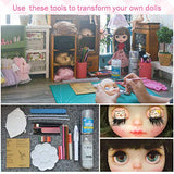 1/6 BJD Doll, 4-Color Changing Eyes Matte Face and Ball Jointed Body Dolls, 12 Inch Customized Dolls Can Changed Makeup and Dress DIY. Nude Doll Sold Exclude Clothes (Pink)