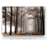 Renditions Gallery-Canvas Prints Wall Art-Misty Road-Gallery Wrapped-Modern-Home Décor-Ready to Hang-32X48