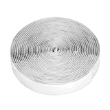 16 Feet Length 0.75 Inch Width Hook and Loop with Strong Self Adhesive Tape Strip Fastener (White)