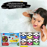 Cuddle Monkeyz Little Dreamers Spa Kit with Bath Bomb for Kids with A Surprise Toy and Fox Eye Mask
