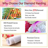 Diamond Painting Kits for Adults, YALKIN DIY Large 5D Diamond Painting Street (31.5 x 15.7 inch) Paint by Number with Gem Art Drill Dotz Diamond Painting Kits for Kids for Home Wall Décor