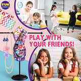 Fashion Designer Kits for Girls, FunKidz Decorate Your Own Jewelry Stand Holder for Kids