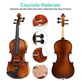 DEBEIJIN Violin for Kids Beginners - Upgrade Exceptional Tone Kids Violin - Ready To Play 4/4 Violin - Solid Wood Handcrafted Beginner Violin