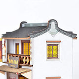 F Fityle Dollhouse Miniature with Furniture, DIY Wooden Dollhouse Kit, 1:24 Scale Creative Room Idea, Hot Pot Restaurant House DIY Kits