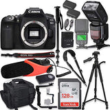 Canon EOS 90D DSLR Camera Body Only Kit with Pro Photo & Video Accessories Including 128GB Memory, Speedlight TTL Flash, Quick Release Strap, Condenser Microphone, 60" Tripod & More (Renewed)