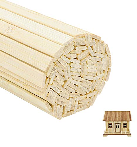 Shop 50 Pcs Natural Bamboo Thin Wood Strips 1 at Artsy Sister.