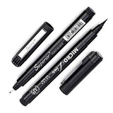 MISULOVE Hand Lettering Pens, Calligraphy Brush Pens Kits, Art Markers for Beginners Alphabet Design, Drawing, Cartoon, Scrapbookin, Illustration, Bullet Journaling, Set of 8 Size(Black)