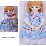 MEShape Plaid Dress + White Net Yarn Dress for 1/6 BJD/SD Doll Clothes, Three Colors Can be Selected