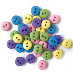 Tiny Buttons For Sewing, Doll Making and Crafts (Garden) - 3 Packs - 120 Buttons