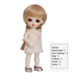 1/8 Bjd Doll Sd Doll Mini Doll 15.5cm 6.1 Inches Simulation Do DIY Doll Birthday Children's Day Gift,D