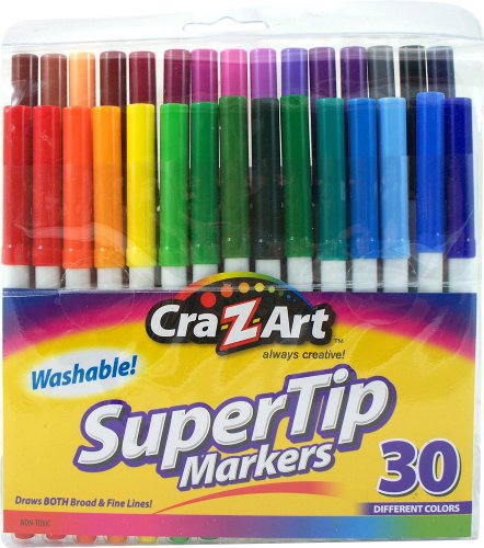 Shop Cra-Z-art Washable Super Tip Markers, 30 at Artsy Sister.