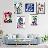 6 Pack 5D Diamond Painting Kits - KETIEE Full Drill Diamond Painting by Number for Kids Adults Beginners, Cute Animal Pattern Shiny Crystal DIY Diamond Art Painting Crafts for Home Wall Decor Gifts