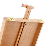 U.S. Art Supply Beachwood Artist Drawing and Painting Sketch Box Easel - Adjustable Design with