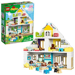LEGO DUPLO Town Modular Playhouse 10929 Dollhouse with Furniture and a Family, Great Educational Toy for Toddlers, New 2020 (129) Pieces