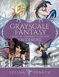 Grayscale Fantasy Coloring Collection: 100 Designs (Fantasy Coloring by Selina)