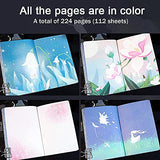 KinAndKen Creative Luminous Journal Notebook with 224 Pages Thick Paper Pretty Colorful Journals Sparking Inspiration for Women Girls Gifts Personal Diary