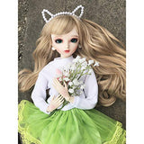 HGFDSA 60Cm BJD Doll Children's Creative Toys 1/3 SD Dolls 23.6 Inch Ball Jointed Doll DIY Toys Cosplay Fashion Dolls with Clothes Outfit Shoes Wig Hair Makeup