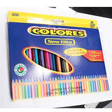 36 Colors Wooden Color Pencils for Secret Garden Coloring Books Drawing Painting - Stationery Supplies Pens & Writing Supplies - 36x Colored Pencils, 1x Pencil Sharpener, 1x Erase
