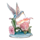 Lena Liu Porcelain Hummingbird Accent Lamp: Radiant Gardens by The Bradford Exchange