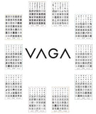 VAGA Nail Stamping Kits 10 Jumbo Nail Art Stamp Manicure Set Image Plates U1, Our Nail Stamping Plate Nail Art Kit has 616 Unique Cheeky Designs matching all Nail Polish and Gel Nail Polish Colors