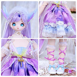 ICY Fortune Days 1/4 Scale Anime Style 16 Inch BJD Ball Jointed Doll Full Set Including Wig, 3D Eyes, Clothes, Shoes (Galaxy)