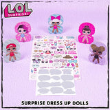 LOL Surprise! Fashion Dress Up Dolls by Horizon Group USA.Create DIY Themes & Patterns.Activity Kit Includes5 Paper Dolls, 1 Repositionable Sticker, Scratch Art, Easy to Follow Instructions & More.